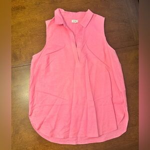 J. Crew Pink Sleeveless Blouse